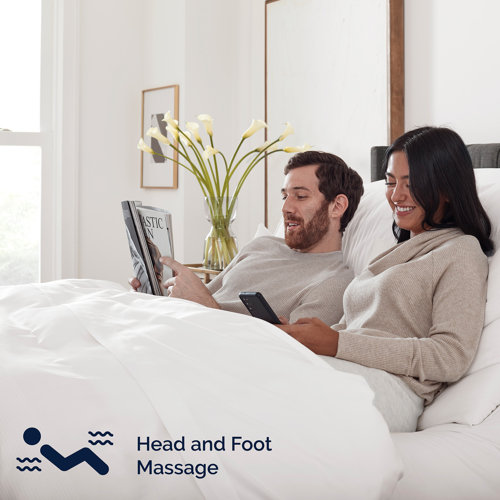 Alwyn Home Nokesville Premium 15'' Adjustable Bed with Wireless Remote